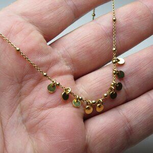 18k *925 Sterling Silver Charm Necklace